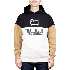 Woolrich, Heren, Sweatshirts & Hoodies, Veelkleurig, Maat: S Katoen,
