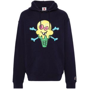 Icecream, Heren, Sweatshirts & Hoodies, Blauw, Maat: S Katoen,