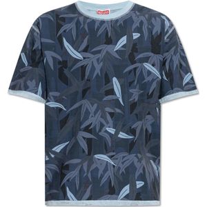 Kenzo, Heren, Tops, Blauw, Maat: L Katoen,