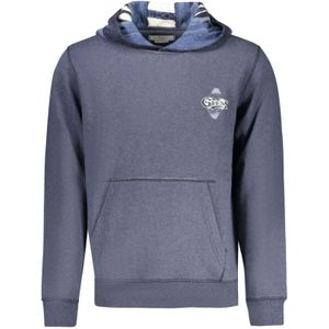 Guess, Heren, Sweatshirts & Hoodies, Blauw, Maat: S Katoen,