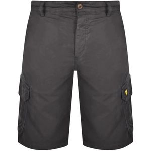 Lyle & Scott, Heren, Korte broeken, Grijs, Maat: W30 Katoen,