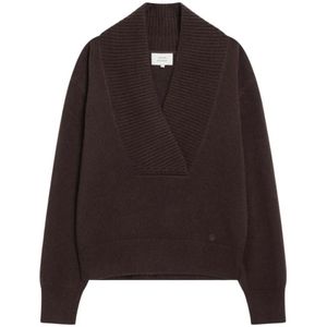 Loulou Studio, Dames, Truien, Bruin, Maat: XS Kasjmier,
