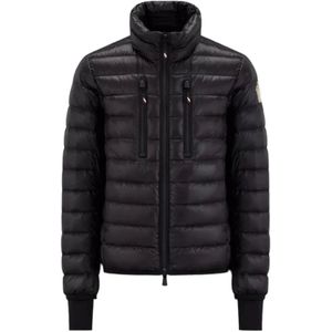 Moncler Zwarte Korte Donsjack voor Buitengebruik , Black , Heren , Maat: M