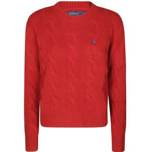 Polo Ralph Lauren, Dames, Truien, Rood, Maat: XS Katoen,