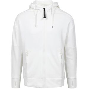C.p. Company, Heren, Sweatshirts & Hoodies, Wit, Maat: L Fleece,