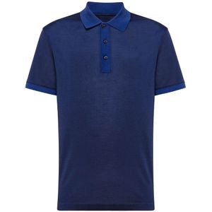 Billionaire, Heren, Tops, Blauw, Maat: XS Katoen,