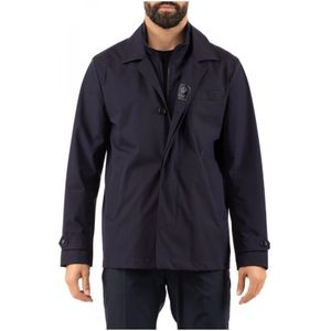 Fay, Heren, Jassen, Blauw, Maat: XL Nylon,