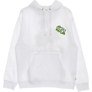 Huf, Heren, Sweatshirts & Hoodies, Wit, Maat: S Katoen,