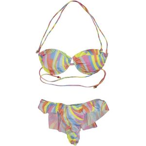 F**k, Dames, Badkleding, Veelkleurig, Maat: S Tweed,