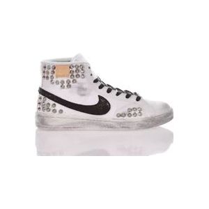 Nike Handgemaakte Witte Sneakers Aangepaste Schoenen , Multicolor , Heren , Maat: 44 EU