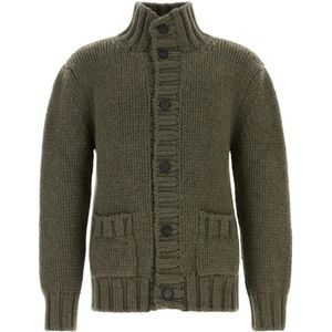 Ferragamo, Heren, Truien, Groen, Maat: L Wol,