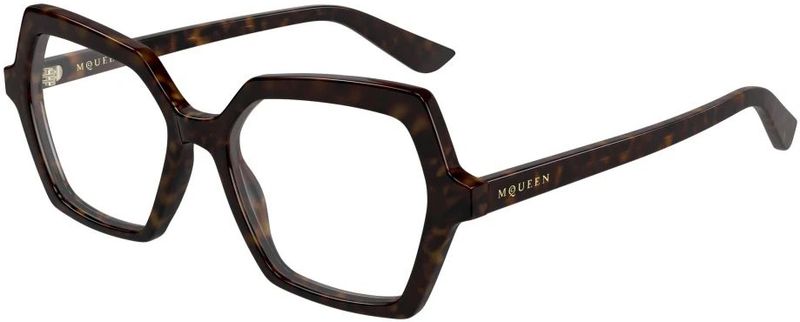 Alexander McQueen - Optical Frame - Bruin - Geometrisch Acetaat Montuur