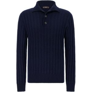 Boggi Milano, Heren, Truien, Blauw, Maat: S Kasjmier,