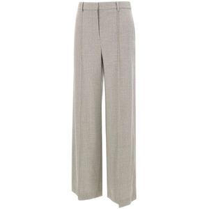 Eleventy, Dames, Broeken, Grijs, Maat: S Wol,