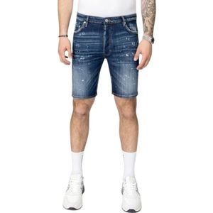 My Brand, Heren, Korte broeken, Blauw, Maat: W32 Denim,
