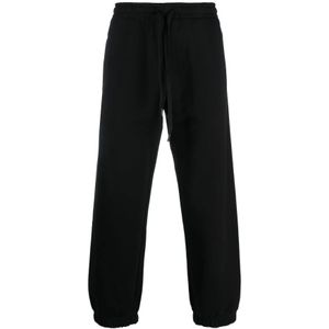 Versace Jeans Couture, Heren, Broeken, Zwart, Maat: M