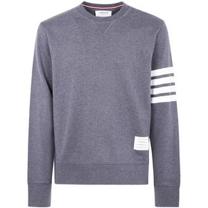 Thom Browne, Heren, Sweatshirts & Hoodies, Grijs, Maat: L Katoen,