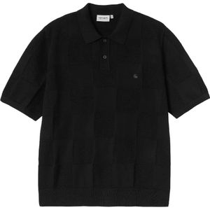 Carhartt WIP - Gebreid Poloshirt - Katoen - Checkered Patroon