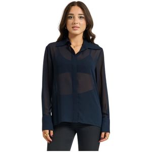 Jijil, Dames, Blouses & Shirts, Blauw, Maat: 2XS