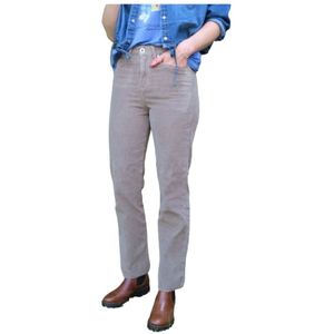 Denim Studio, Dames, Broeken, Beige, Maat: W25 Corduroy,