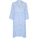 Kaffe Jurk 'Hera'  hemelsblauw / wit