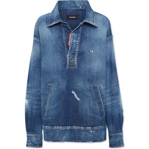 Dsquared2, Dames, Jassen, Blauw, Maat: 2XS Denim,