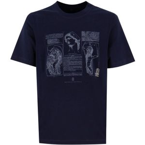 Brunello Cucinelli, Heren, Tops, Zwart, Maat: M Katoen,