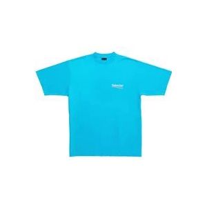 Balenciaga T-Hemden , Blue , Heren , Maat: M