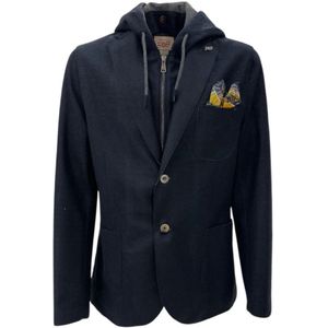 Bob, Heren, Jassen, Blauw, Maat: XL Wol,