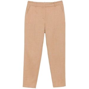 Eleventy, Dames, Broeken, Beige, Maat: XS Katoen,