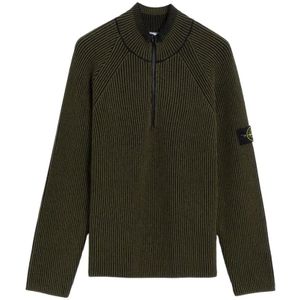 Stone Island, Heren, Truien, Groen, Maat: L Katoen,