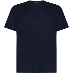 Herno, Heren, Tops, Blauw, Maat: L Katoen,