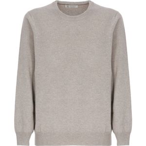 Brunello Cucinelli, Heren, Truien, Beige, Maat: M Kasjmier,