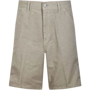 Carhartt Wip, Heren, Korte broeken, Beige, Maat: W28 Katoen,