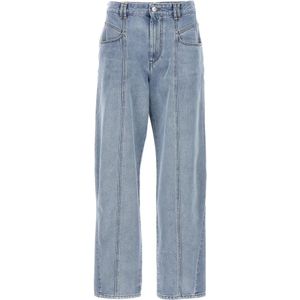 Isabel Marant, Dames, Jeans, Blauw, Maat: M Katoen,