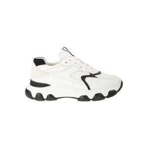 Hogan Witte Sneakers - Regular Fit - Geschikt voor Alle Temperaturen - 50% Leer - 50% Andere Vezels , White , Dames , Maat: 37 1/2 EU