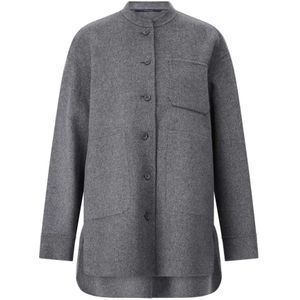 Max Mara, Dames, Jassen, Grijs, Maat: S Wol,