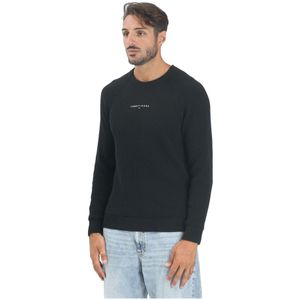 Tommy Jeans, Heren, Truien, Zwart, Maat: S