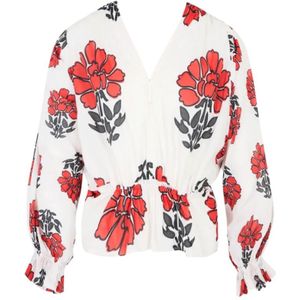 Mare Di Latte, Dames, Blouses & Shirts, Veelkleurig, Maat: ONE Size Katoen,