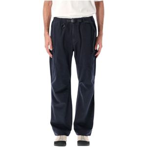 Gramicci, Heren, Broeken, Blauw, Maat: L Katoen,