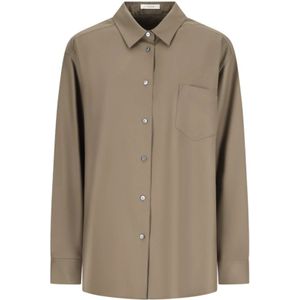 The Row, Dames, Blouses & Shirts, Beige, Maat: M Zijde,