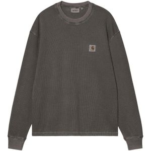 Carhartt Wip, Heren, Tops, Grijs, Maat: S Katoen,