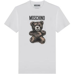 Moschino, Dames, Tops, Wit, Maat: S