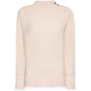 Elena Mirò, Dames, Truien, Beige, Maat: XS Viscose,