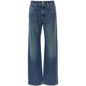 Brunello Cucinelli, Dames, Jeans, Blauw, Maat: M Katoen,