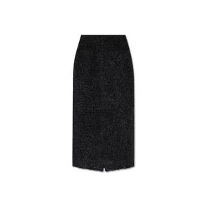 Balenciaga Tweed Rok , Black , Dames , Maat: S