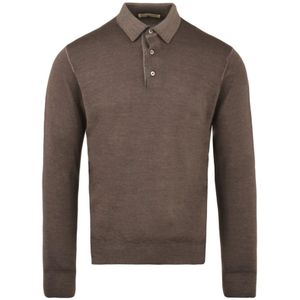 Filippo De Laurentiis, Heren, Tops, Bruin, Maat: L