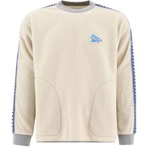 And Wander, Heren, Sweatshirts & Hoodies, Wit, Maat: M Fleece,