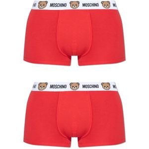 Moschino, Heren, Ondergoed, Rood, Maat: 2XL Jersey,