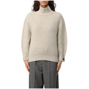 Bottega Veneta, Dames, Truien, Beige, Maat: M Wol,